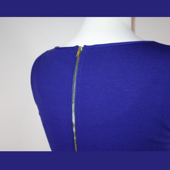 Cluny Royal Blue Paneled Tank Dress - Size 6 - Picture 11 of 15